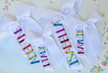 Crayon Name Hair Bow